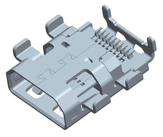 HDMI D TYPE,沉板高H:1.5mm,HDMI-D-5 HDMI sockets主圖