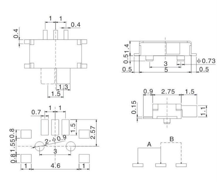 貼片開關(guān)規(guī)格書