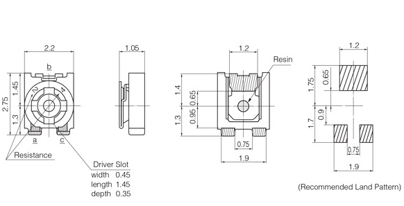電阻尺寸圖 電阻尺寸圖