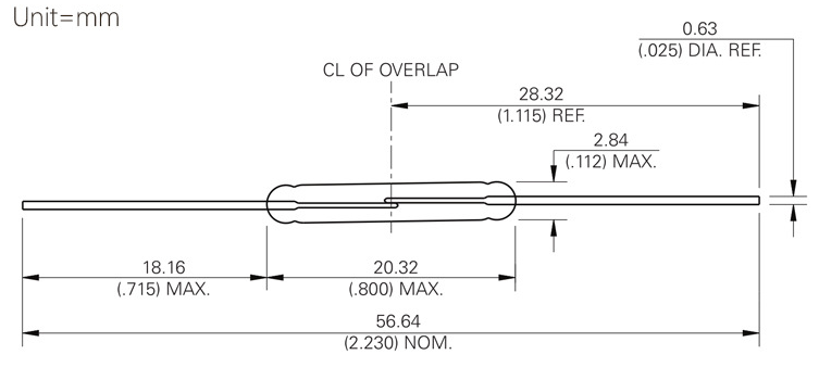 玻璃磁控開關(guān)尺寸規(guī)格 玻璃磁控開關(guān)尺寸規(guī)格
